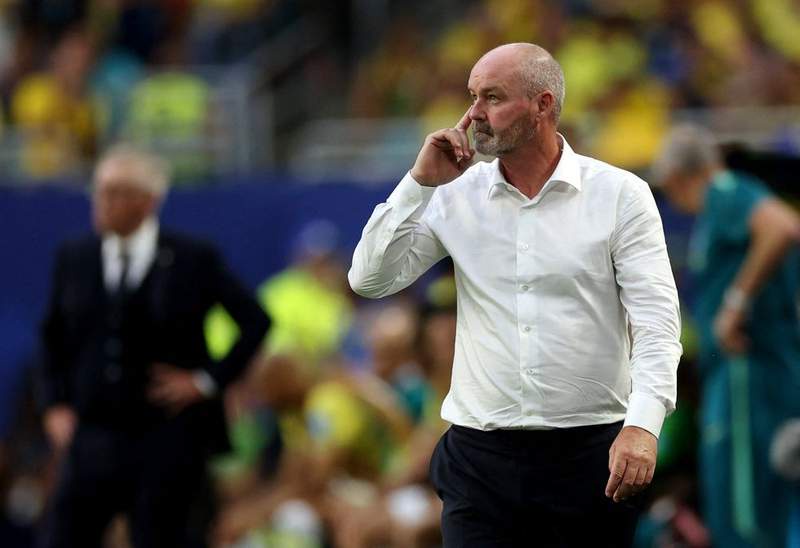Image from: Steve Clarke thinks Scotland are 'going home' after crushing defeat to Brazil