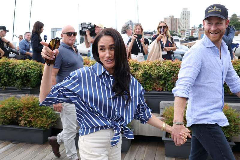 Image from: Meghan Markle slammed for 'exploiting charity event' as OneOff sell Invictus Games outfits