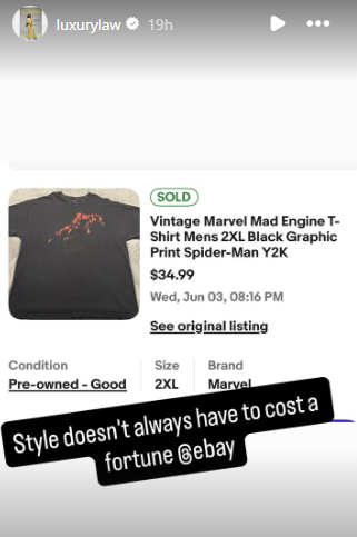Image from: Zendaya turns heads in USD 35 vintage Spider-Man oufit during promo tour