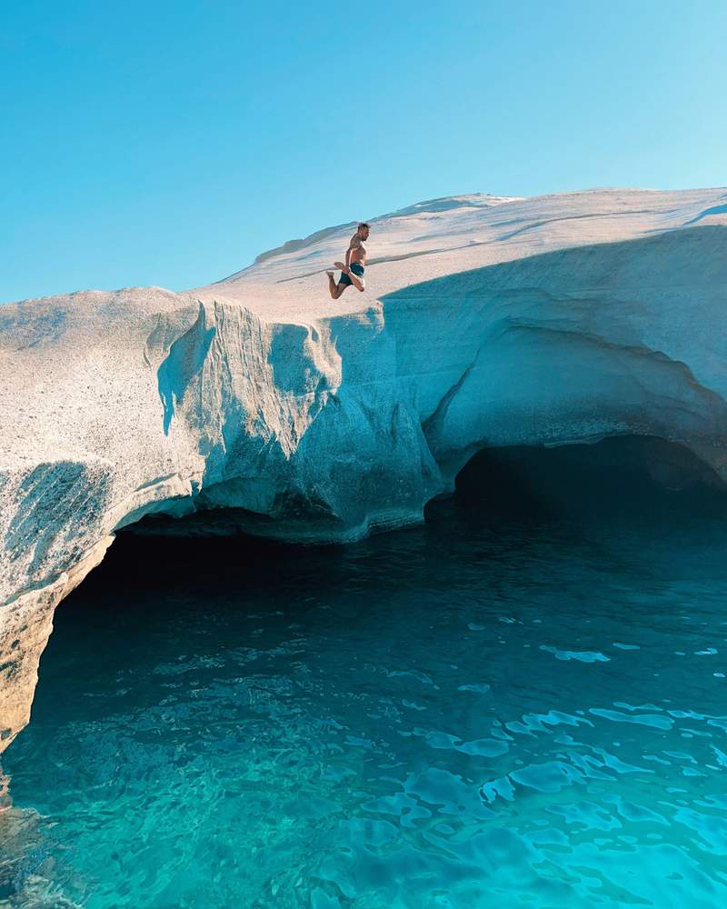 Image from: In Greece, this beach on the island of Milos feels like walking on the Moon (and it makes all the others look ordinary)