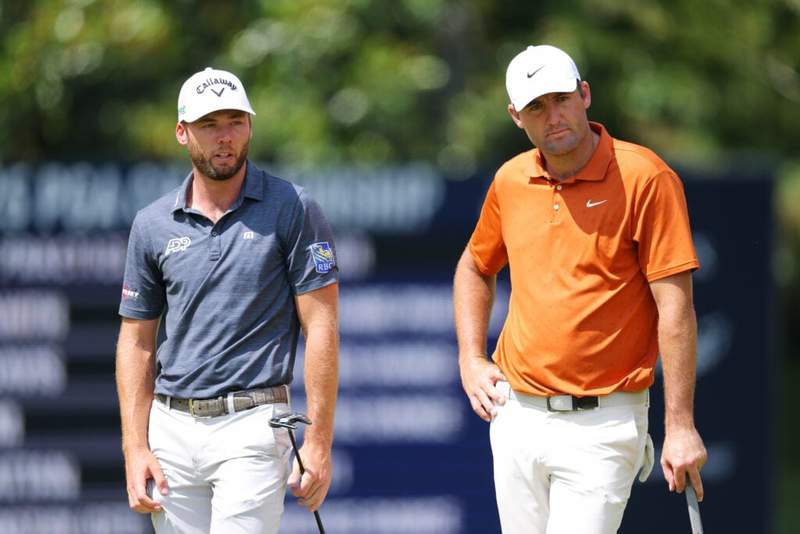 Image from: Scottie Scheffler confirms what Sam Burns is like as a playing partner after day one at the Travelers