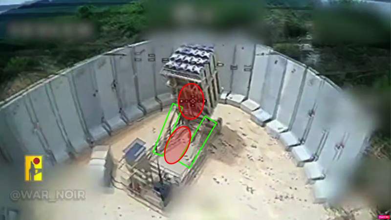Image from: Hezbollah claims hits on Israel’s Iron Dome but videos show strikes on decoys