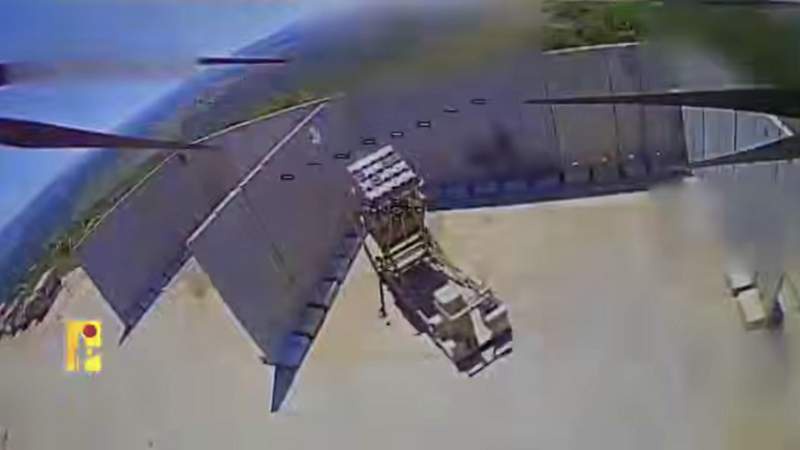 Image from: Hezbollah claims hits on Israel’s Iron Dome but videos show strikes on decoys