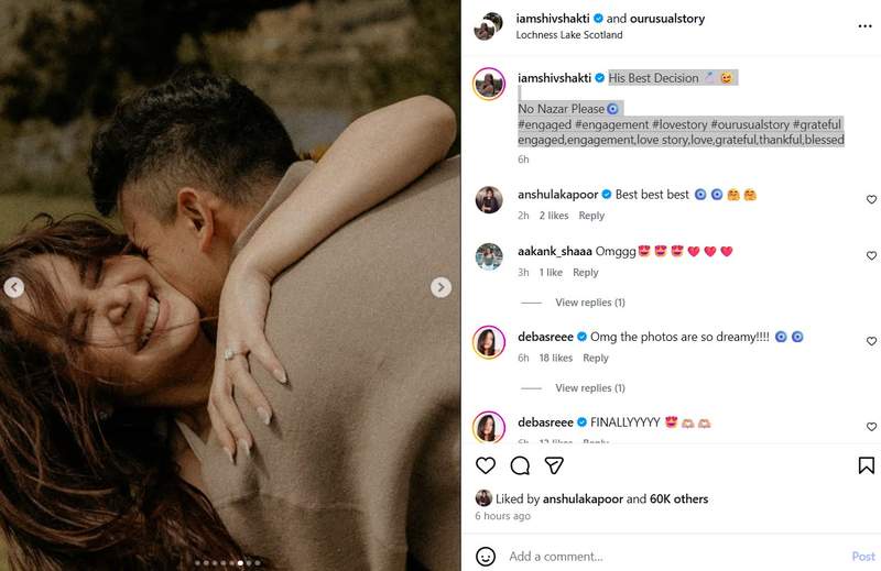 Image from: 'Sabki Laadli Bebo' actor ShivShakti Sachdev gets engaged, shares dreamy pictures
