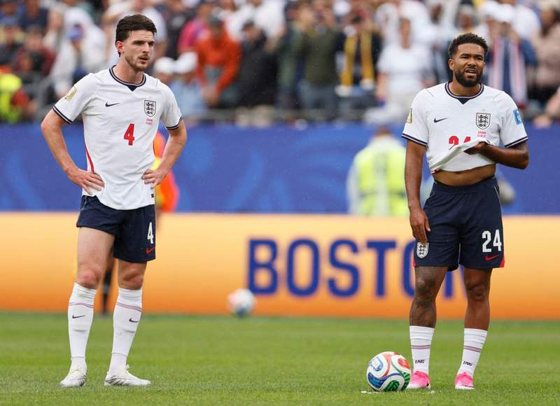 Image from: Reece James out for England's next couple of games with hamstring injury