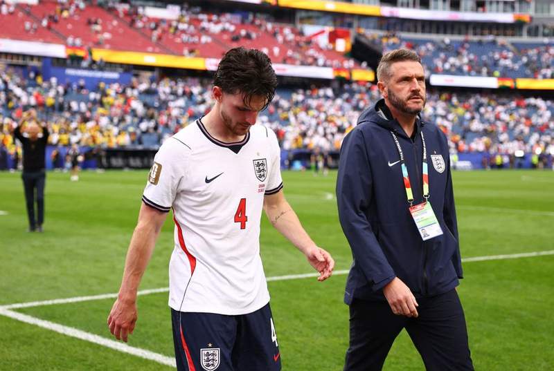 Image from: Reece James out for England's next couple of games with hamstring injury