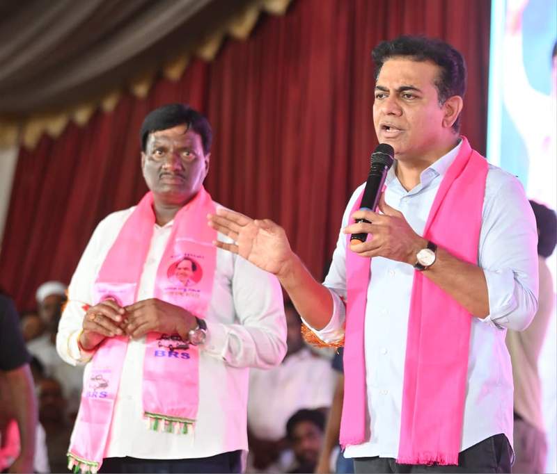 Image from: KTR accuses Telangana Congress govt of grabbing assigned lands of Dalits, tribals