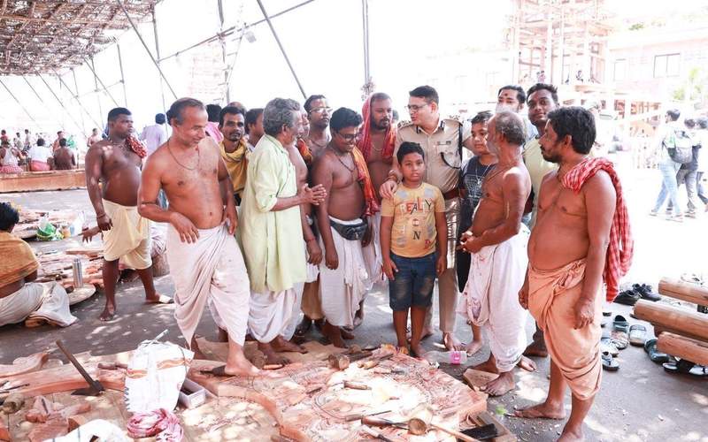 Image from: Odisha Police tighten security ahead of 'Snana Yatra' of Lord Jagannath in Puri
