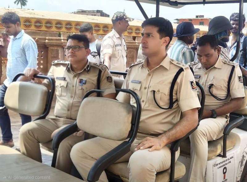 Image from: Odisha Police tighten security ahead of 'Snana Yatra' of Lord Jagannath in Puri