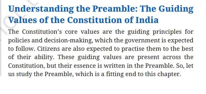 Image from: Reports of dropping Preamble, secularism from Class 9 textbook misleading; constitutional values spread across Grades 6-10: Sources
