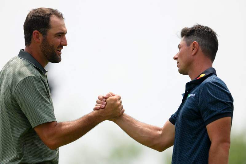 Image from: Viktor Hovland admits how he really feels about having to play with Scottie Scheffler at the Travelers