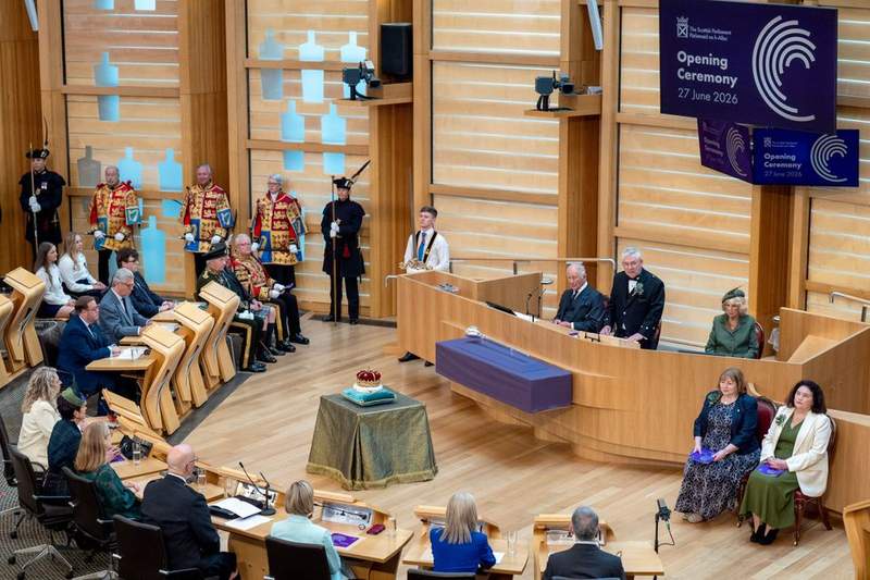 Image from: King calls for 'respect and dignity' at Scottish Parliamentary Opening