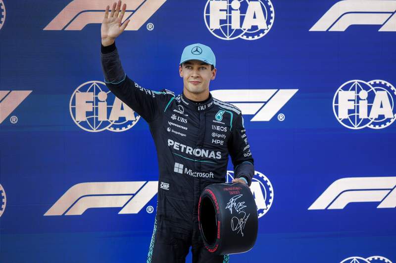 Image from: Russell beats Ferraris for Austria GP pole after Verstappen crashes