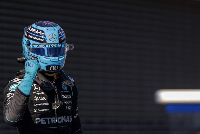 Image from: Russell beats Ferraris for Austria GP pole after Verstappen crashes