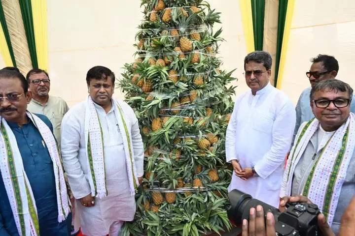 Image from: "Pineapple is a symbol of Tripura's cultural identity:" CM Manik Saha at Tripura Global Pineapple Festival 2026