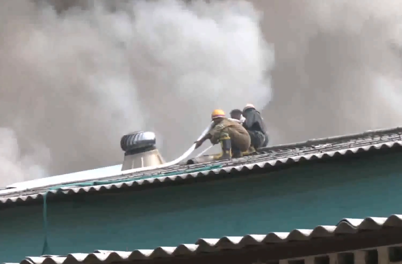 Image from: UP: Massive fire breaks out at cold storage in Lucknow