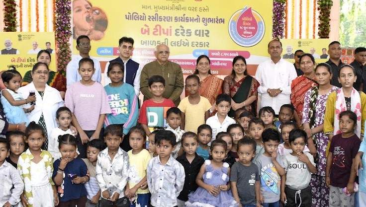 Image from: Gujarat CM launches statewide Pulse Polio Campaign; over 83.49 lakh children to be covered