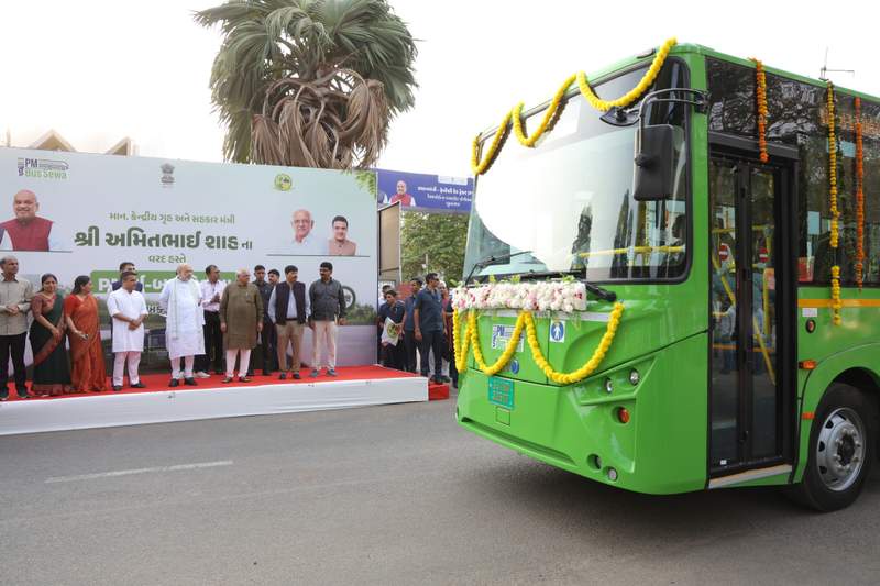 Image from: Gandhinagar ushers in new era of green mobility with launch of PM eBus Sewa