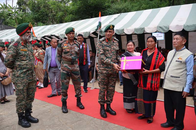 Image from: Indian Army, Assam Rifles pay tribute to Kargil hero Captain N Kenguruse