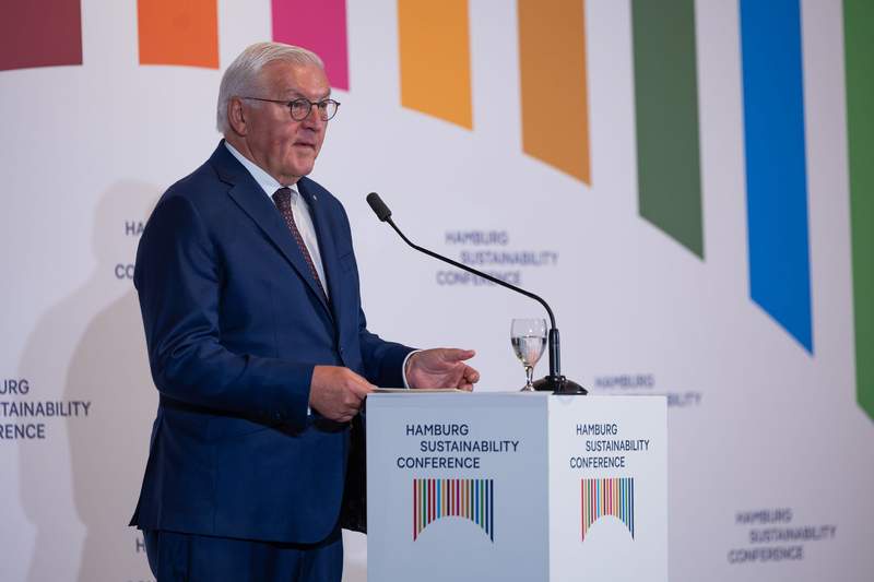 Image from: German president says global rules key to tackling climate change