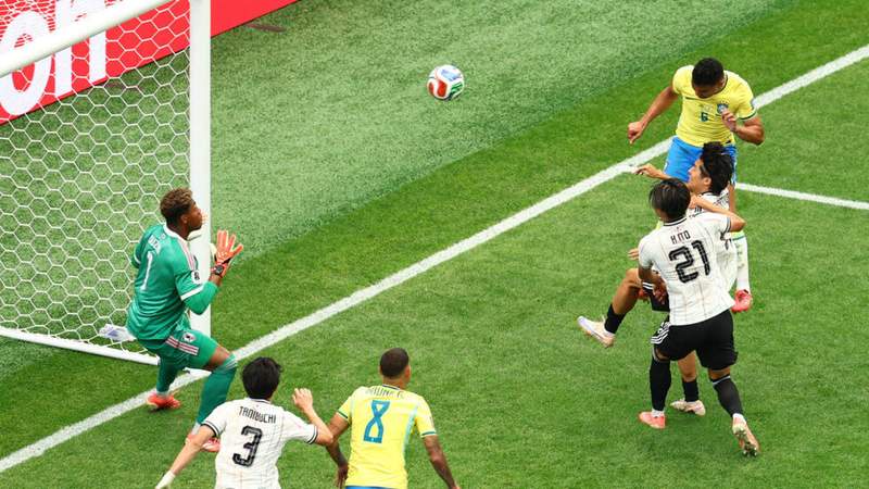 Image from: World Cup 2026: Brazil down Japan with last-gasp Martinelli goal to reach last 16