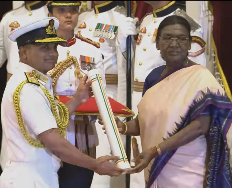 Image from: Lt Gen Ranjit Singh, Vice Admiral Vatsayan honoured