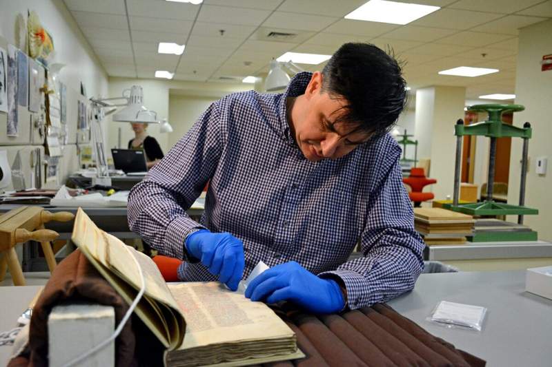 Image from: For the First Time, Scientists Can Extract Hidden DNA Preserved in 1,300-Year-Old Manuscripts Without Damaging Them