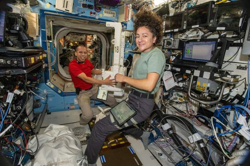 Image from: NASA Astronauts Step Into Open Space To Repair Critical ISS Robotic Arm Mid-Mission