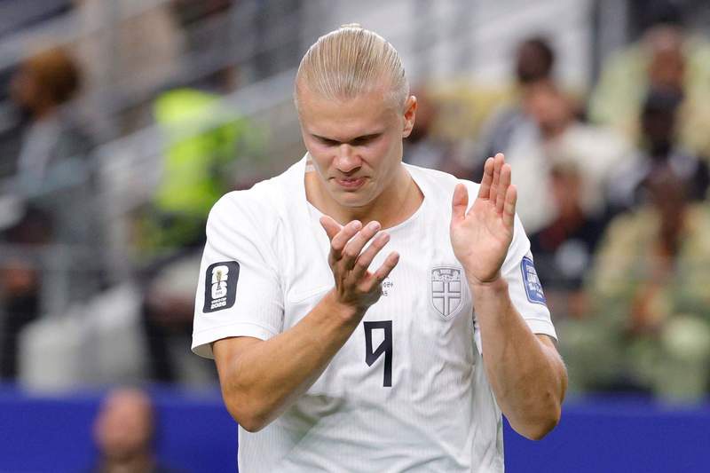 Image from: Haaland's late winner sends Norway past Ivory Coast into WC last 16