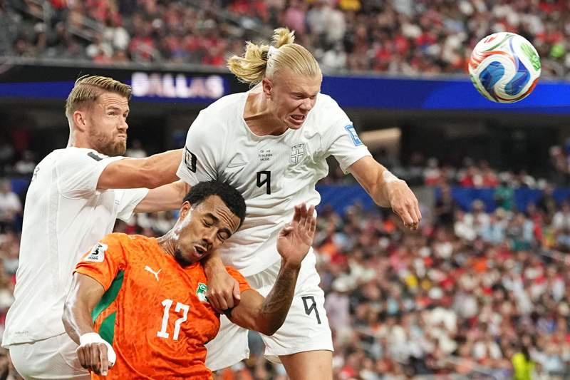 Image from: 'This is history': Haaland's late winner sets up Norway v Brazil