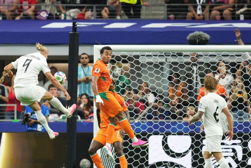 Image from: 'This is history': Haaland's late winner sets up Norway v Brazil