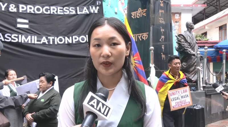Image from: Tibetan activists protest China's new 'Ethnic Unity' law