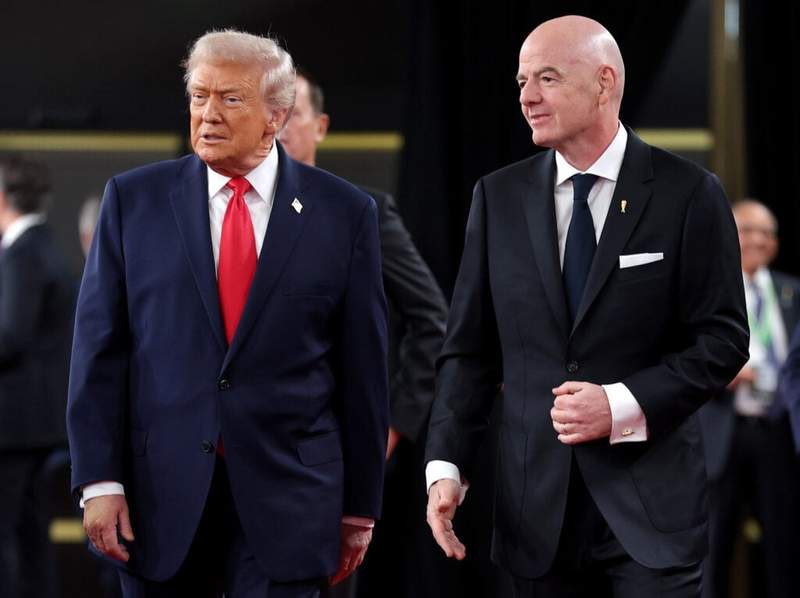 Image from: Donald Trump received $15,000 tickets to FIFA Club World Cup final from Gianni Infantino