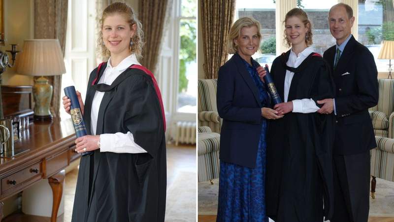 Image from: King and Queen send touching message to Lady Louise Windsor after her graduation