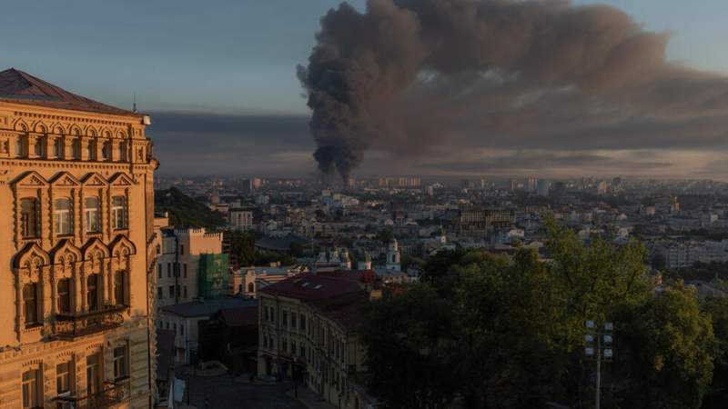 Image from: 'Night of hell': Ukraine, Russia vow escalation after massive attack kills dozens in Kyiv