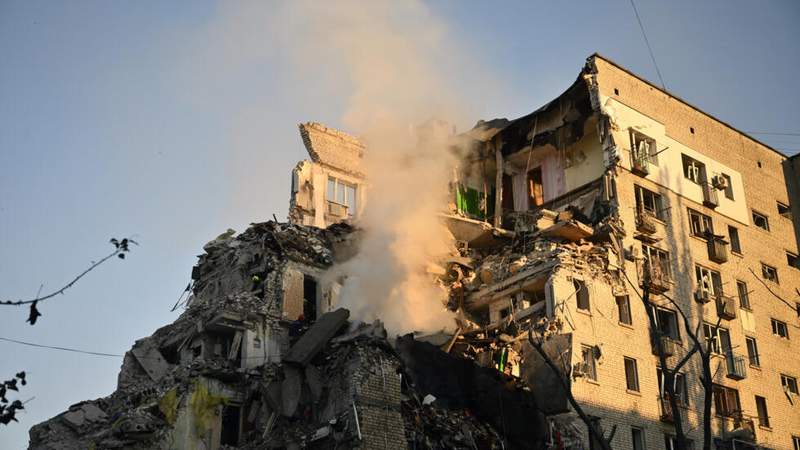 Image from: 'Night of hell': Ukraine, Russia vow escalation after massive attack kills dozens in Kyiv