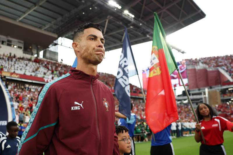 Image from: Cristiano Ronaldo breaks another World Cup record without a single touch during Portugal vs Croatia