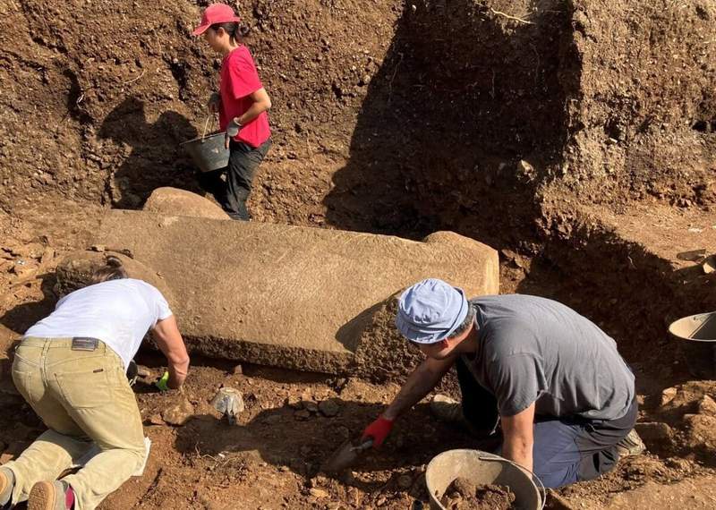 Image from: Archaeologists Uncover a Rare Five-Ton Sarcophagus in Croatia That Had Remained Sealed Underground for 1,500 Years