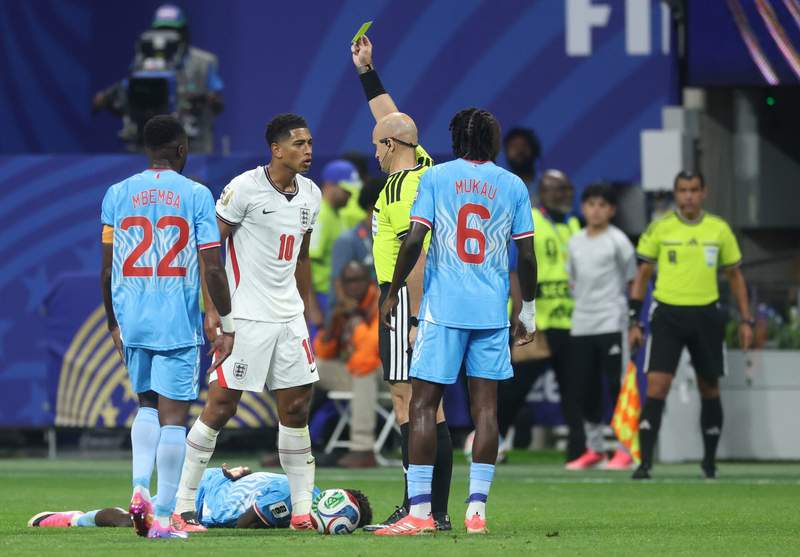 Image from: 14 World Cup players now at risk of suspension as rule change laid bare