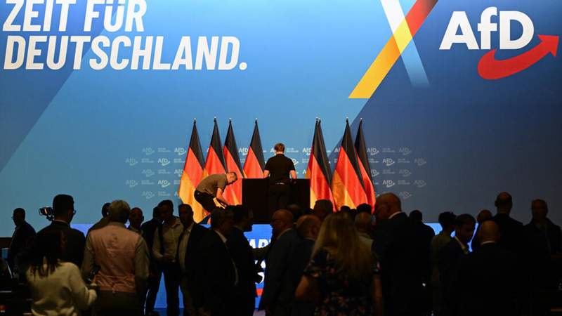 Image from: Thousands protest against Germany's far right as AfD party re-elects leadership