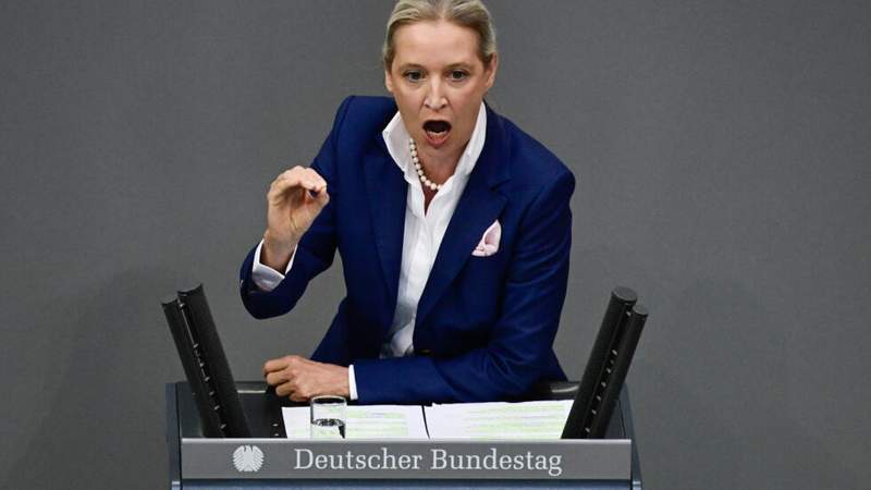 Image from: Thousands protest against Germany's far right as AfD party re-elects leadership