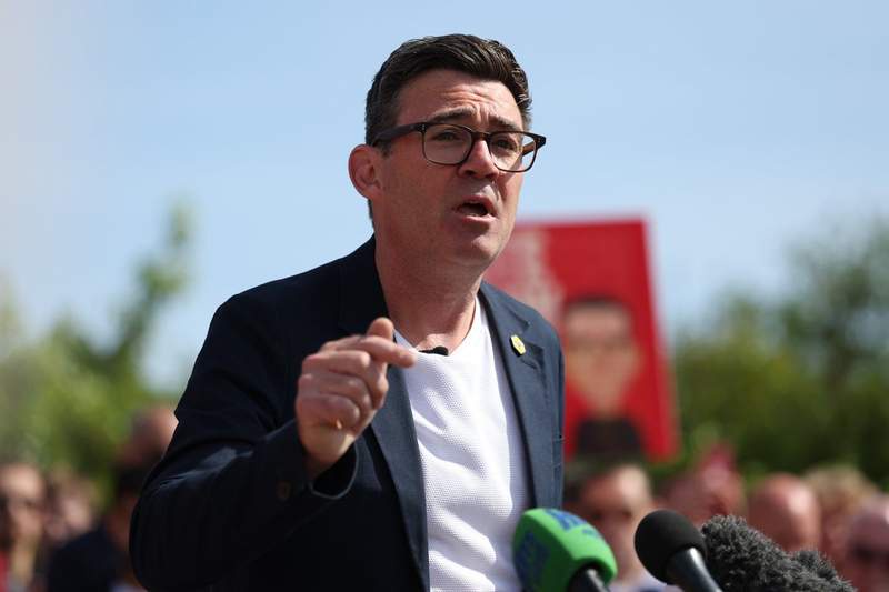 Image from: Labour MPs expected to tell Andy Burnham to be ‘combative’ with Donald Trump, US expert warns