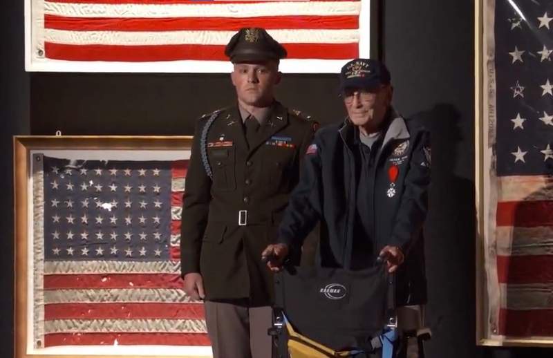 Image from: Trump honours heroes and history in heartfelt 250th anniversary tribute at 'Salute to America' celebrations