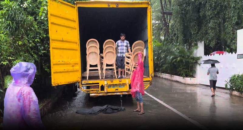Image from: Aamir Khan-Gauri Spratt wedding: Preparations in full swing at actor's residence despite heavy Mumbai rains