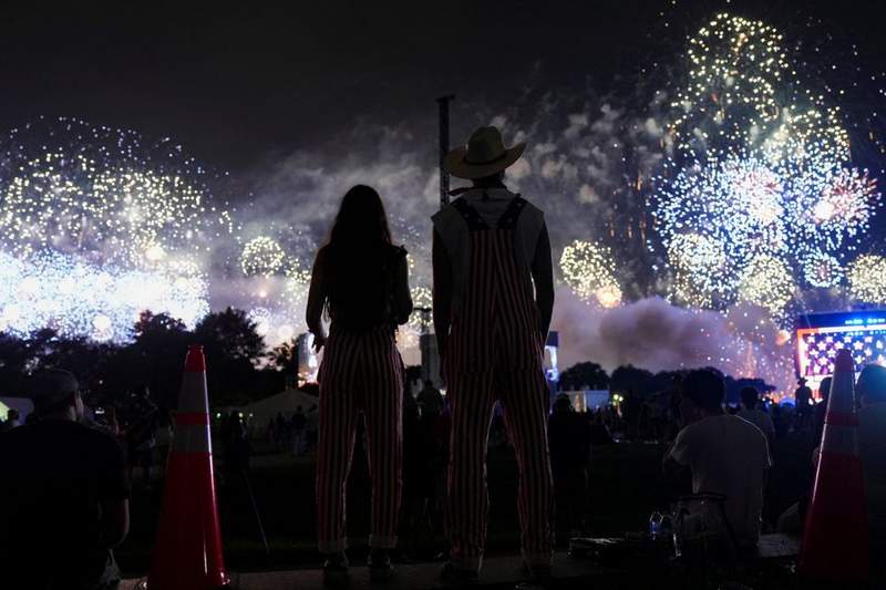 Image from: Washington DC stunned by 'largest fireworks show in history' for America 250 - IN PICTURES