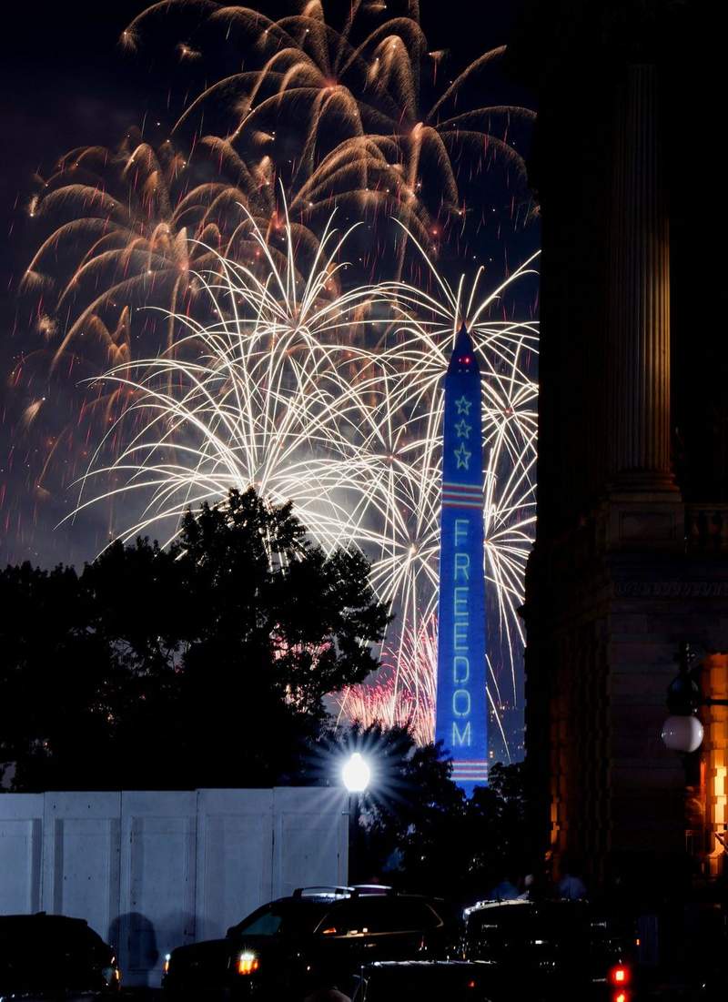 Image from: Washington DC stunned by 'largest fireworks show in history' for America 250 - IN PICTURES