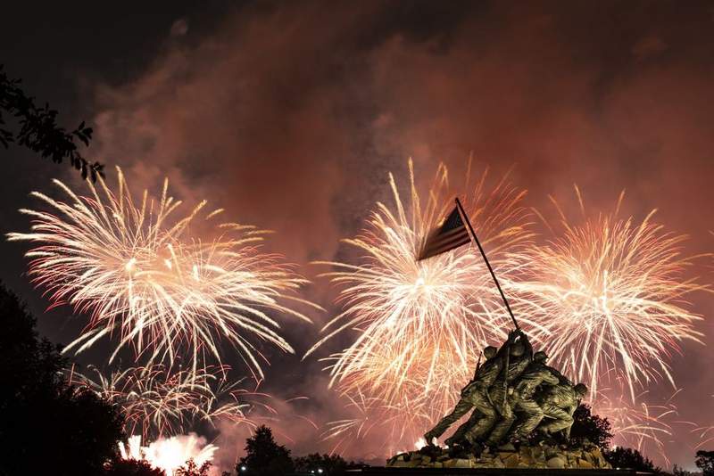 Image from: Washington DC stunned by 'largest fireworks show in history' for America 250 - IN PICTURES