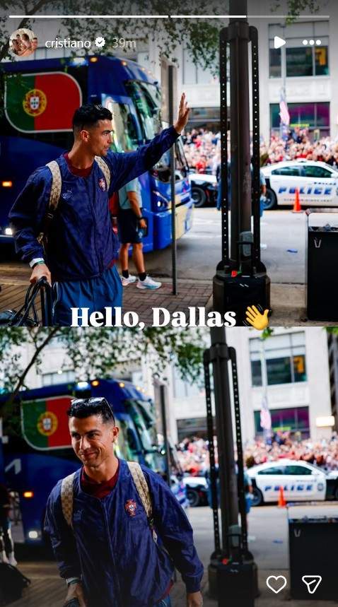 Image from: Cristiano Ronaldo reaches Dallas ahead of FIFA World Cup R16 clash against Spain