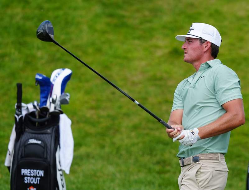 Image from: Blades Brown reveals what he told his caddie about Preston Stout after playing with him at the John Deere