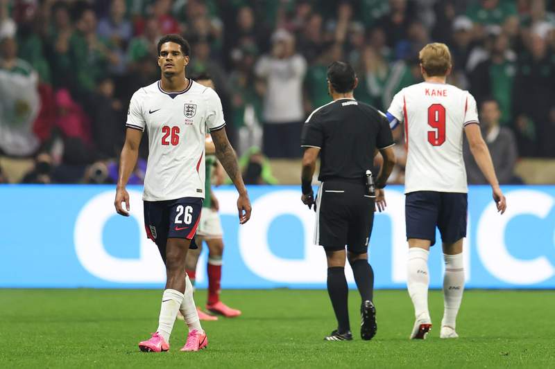 Image from: How many games Jarell Quansah will miss and whether England can appeal World Cup red card